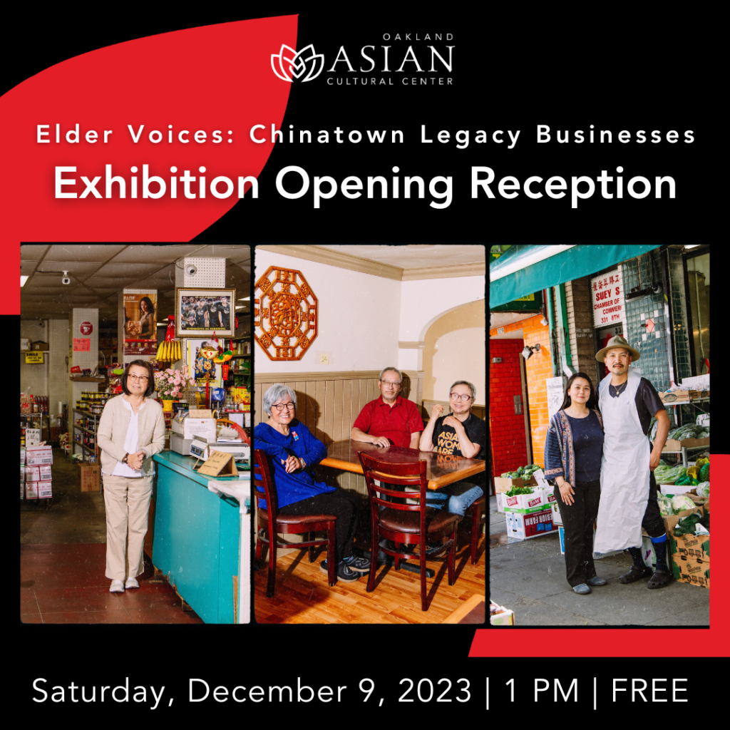 Elder Voices: Chinatown Legacy Businesses Exhibition & Opening Reception
